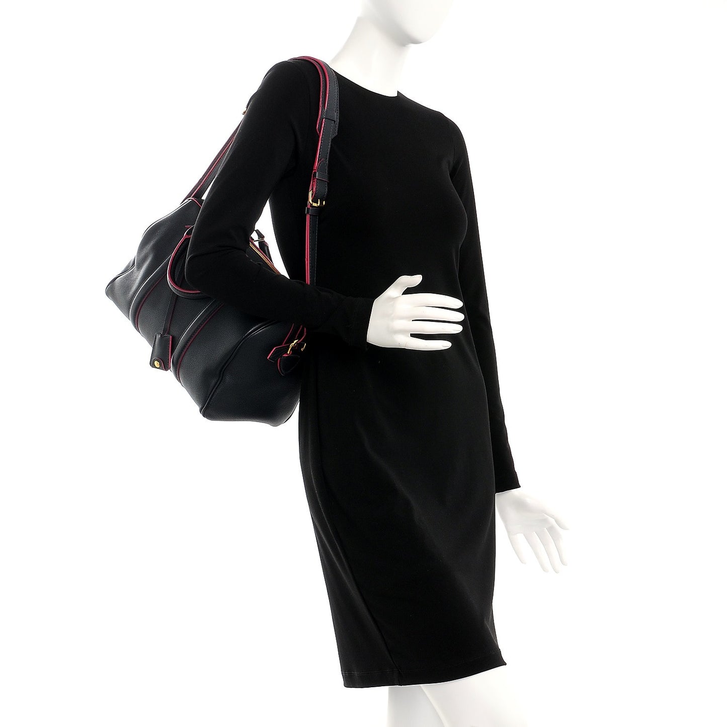 Veau Cachemire SC Bag PM Cobalt Fuchsia