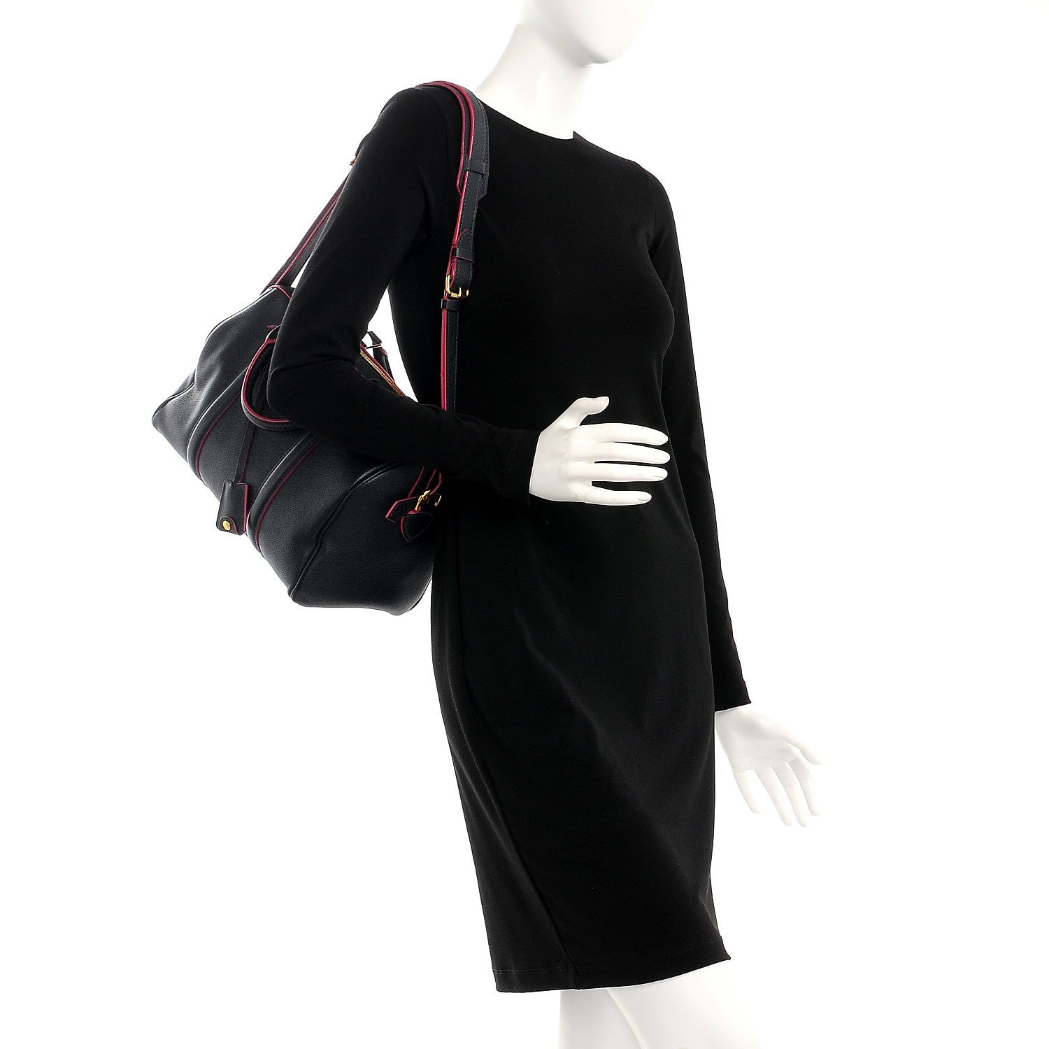 Louis Vuitton Veau Cachemire SC Bag PM Cobalt Fuchsia 2 of 21