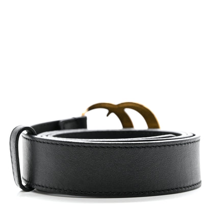 Gucci Calfskin Double G 30mm Belt 90 36 Black 2 of 7
