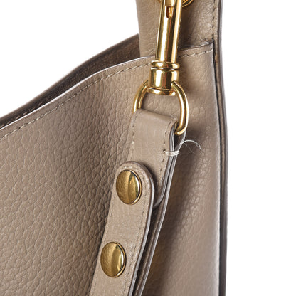 Celine Crisped Calfskin Medium Hobo Light Taupe 10 of 12