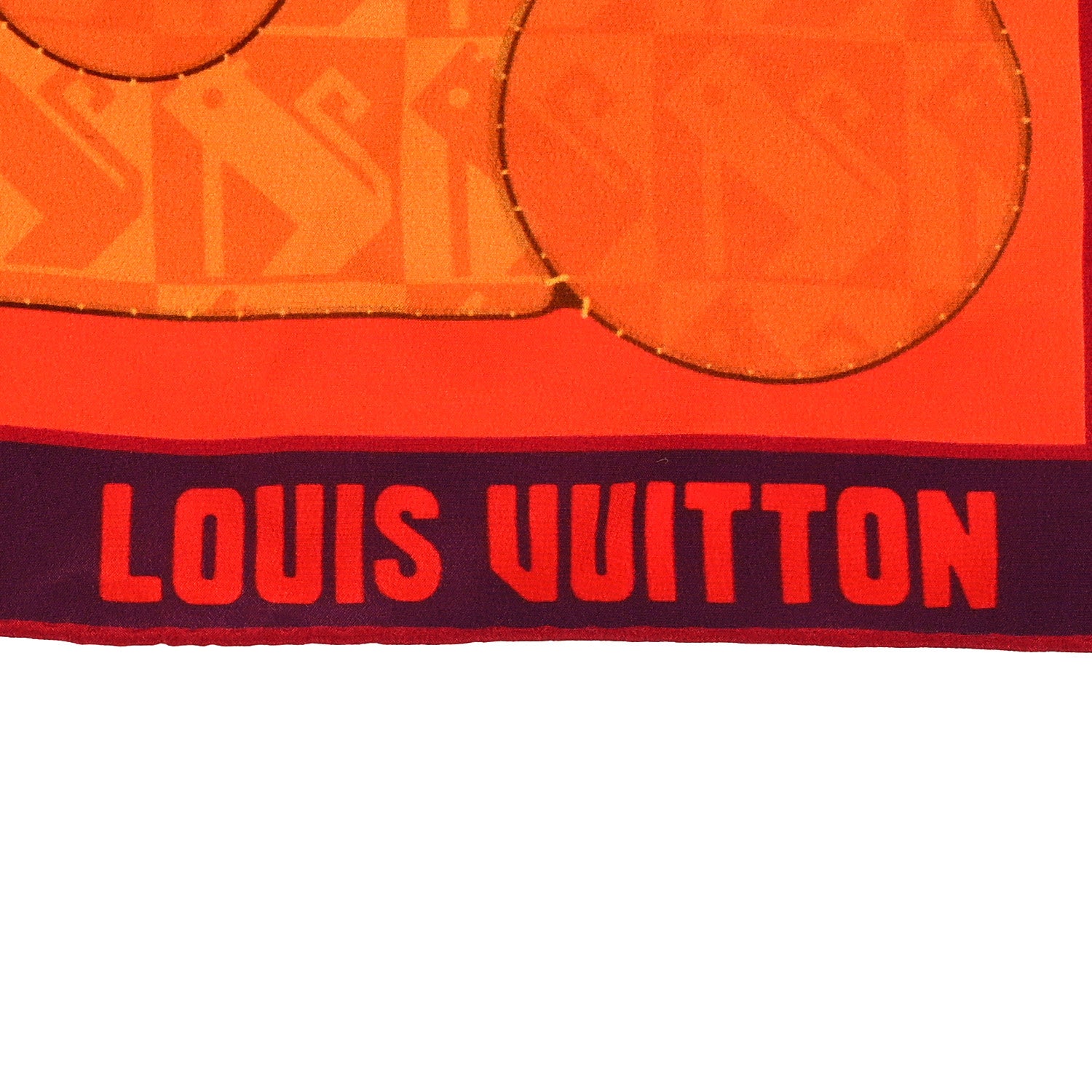 Louis Vuitton Silk Sun Giant Square Scarf 3 of 5