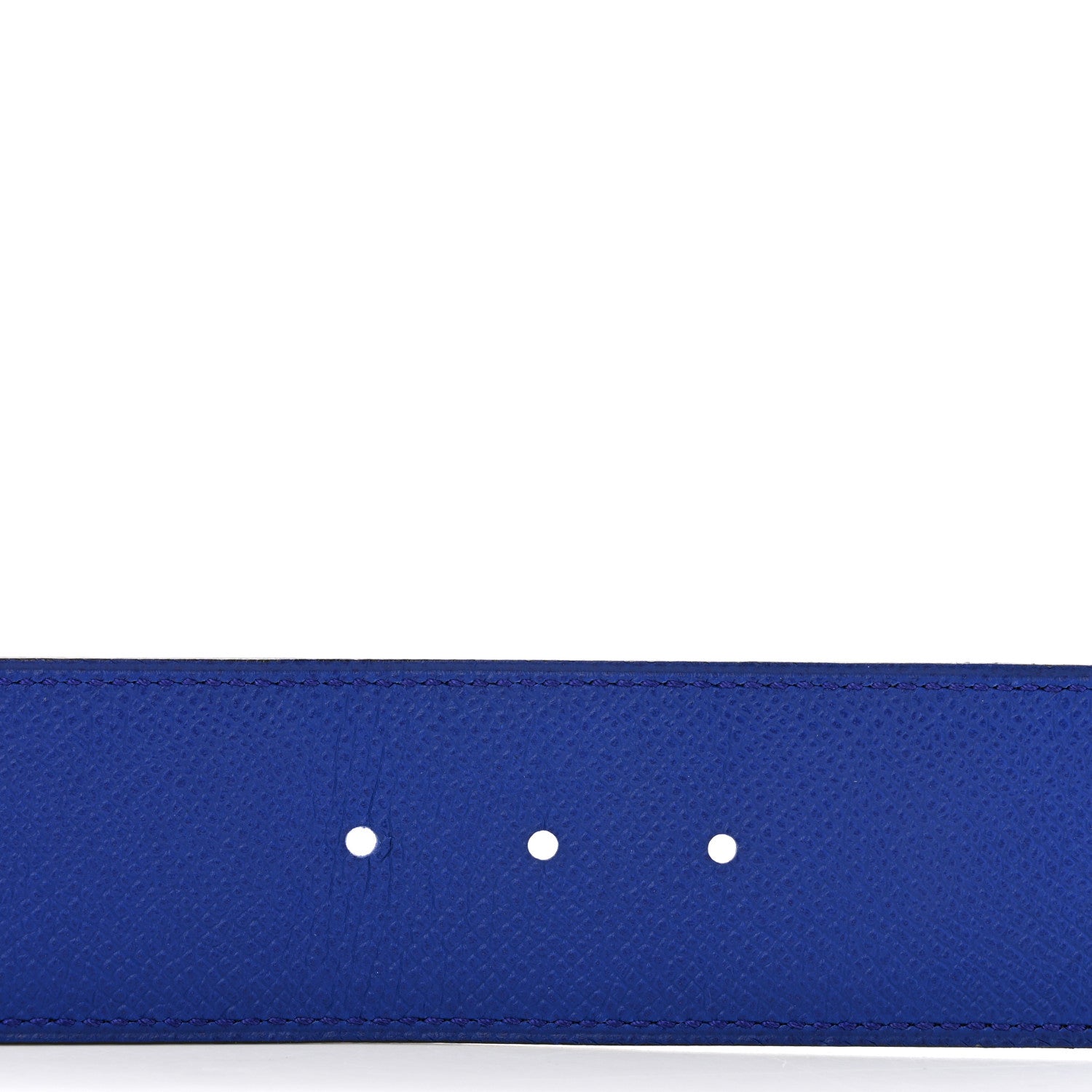 Hermes Epsom 42mm Belt Strap 120 48 Bleu Electrique White 3 of 6