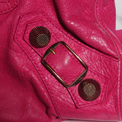 Balenciaga Agneau Giant 21 Rose Gold Hardware Part Time Cyclamen Fucsia 9 of 14