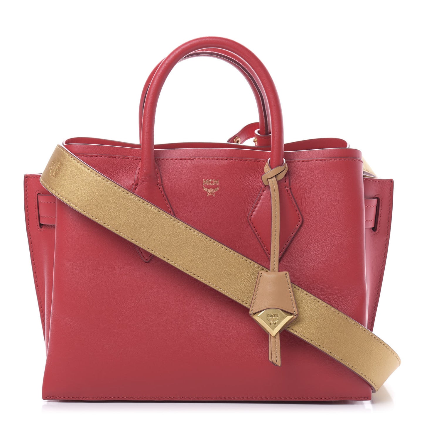 Calfskin Medium Neo Park Avenue Milla Tote Ruby Red