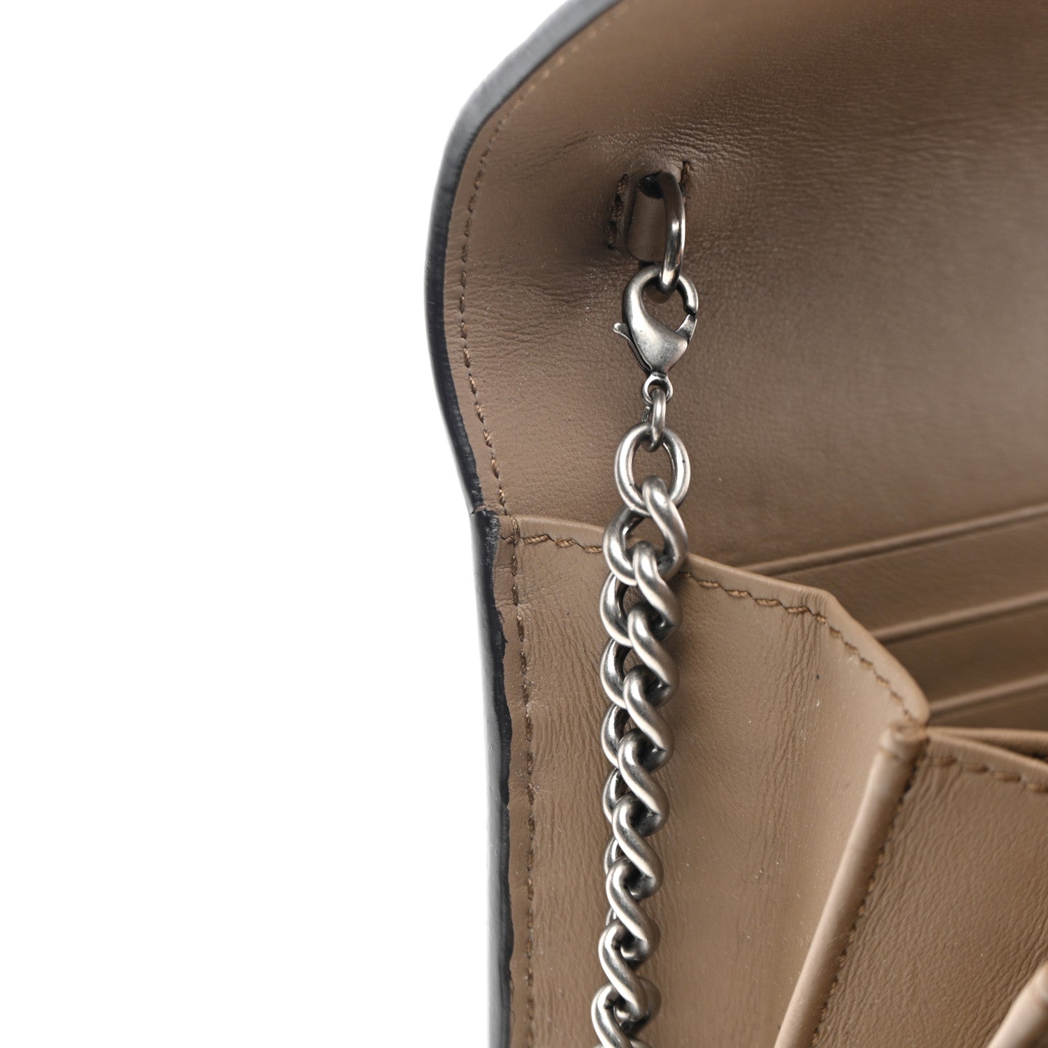 Gucci GG Supreme Monogram Mini Dionysus Chain Wallet Beige Taupe 12 of 12