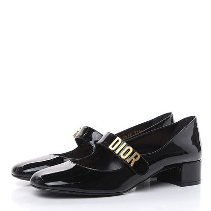 Christian Dior Patent Baby-D Ballet Pumps 39.5 Black 3 of 9