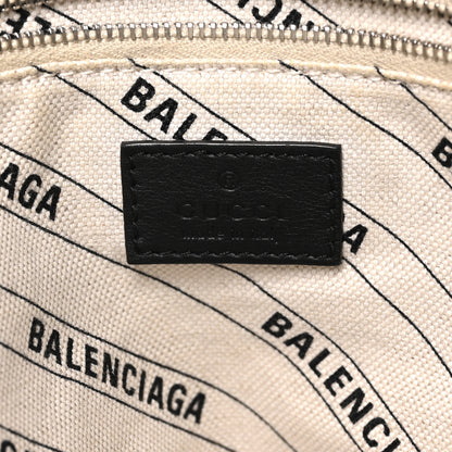 Balenciaga X GUCCI GG Supreme Monogram Neo Classic Silver Hardware City Beige Ebony 7 of 10