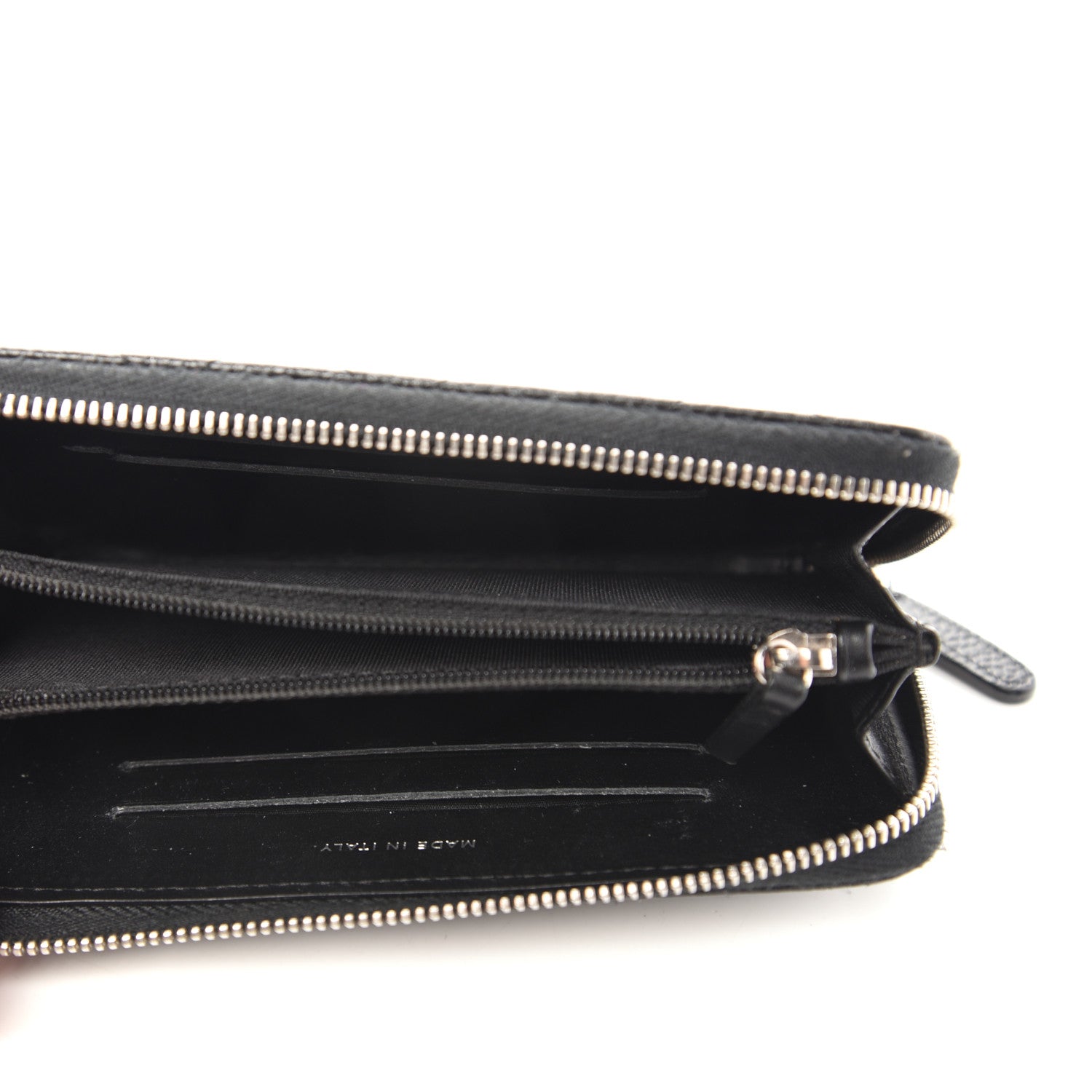Chanel Caviar Quilted Small Gusset Zip Around Wallet Black 7 of 12
