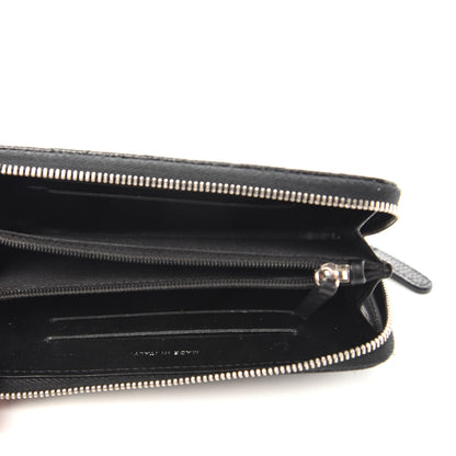 Chanel Caviar Quilted Small Gusset Zip Around Wallet Black 7 of 12
