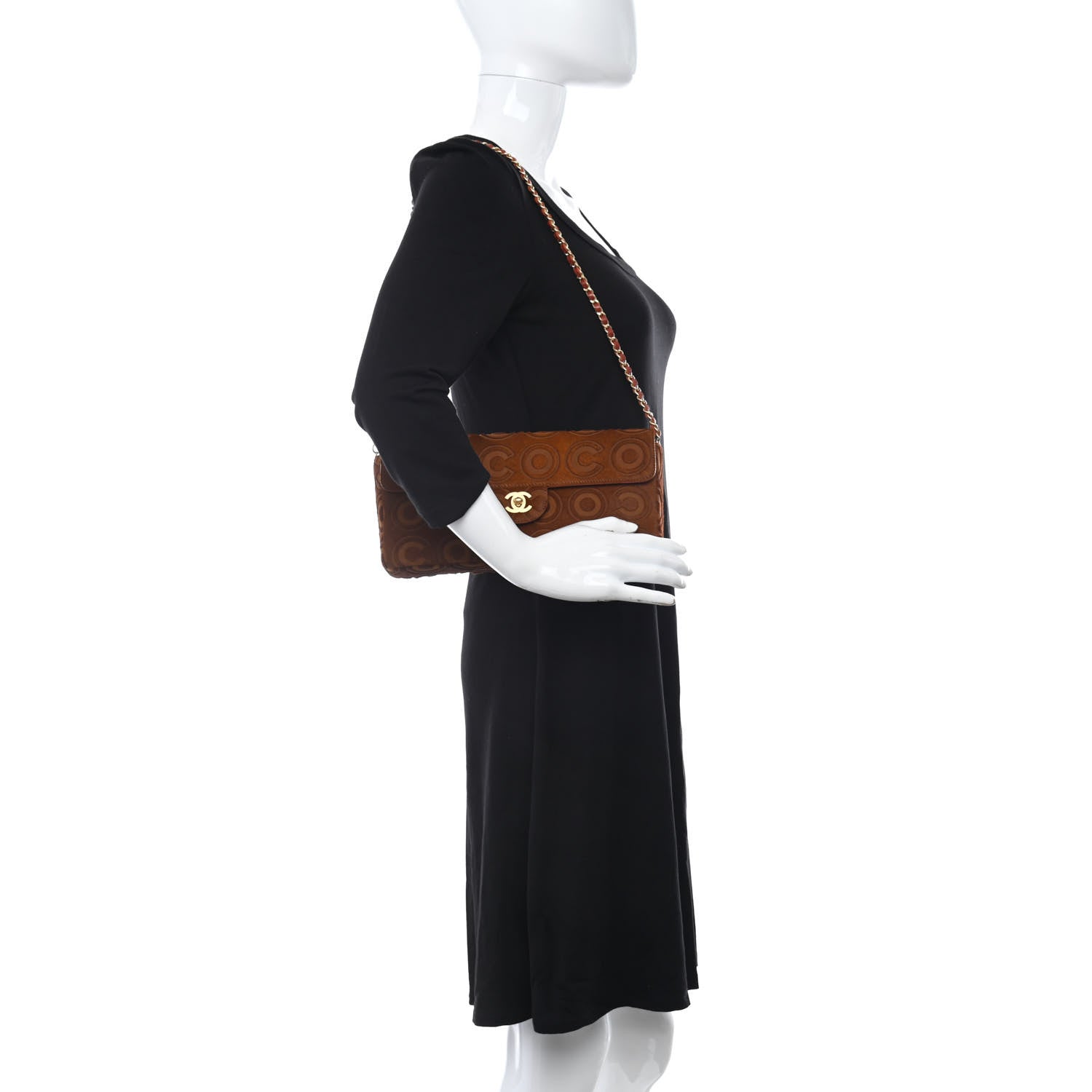 Chanel Pony Hair CocoDouble East West Flap Dark Orange 2 of 11