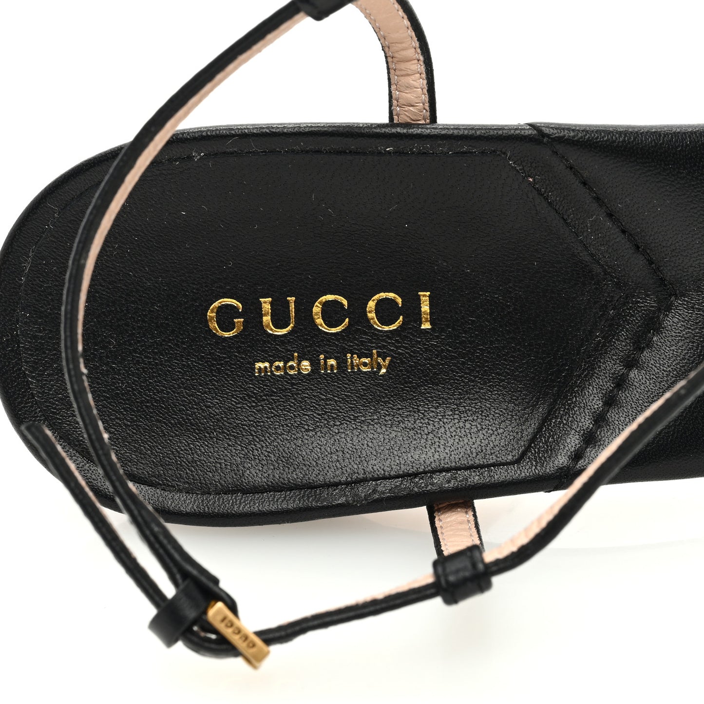 Nappa Matelasse T-Strap 40mm Sandals 38.5 Black