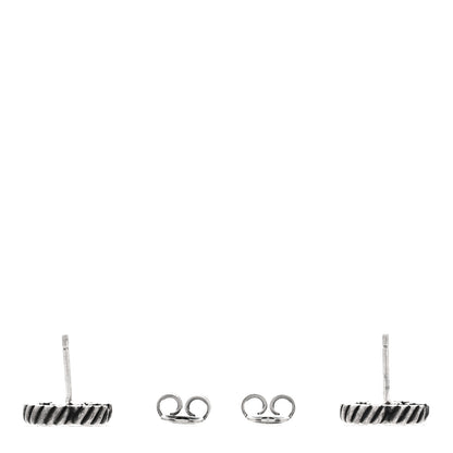 Gucci Sterling Silver Torchon Double G Earrings 3 of 4