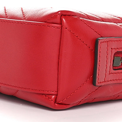 Gucci Calfskin Matelasse GG Marmont Cosmetic Case Hibiscus Red 10 of 11