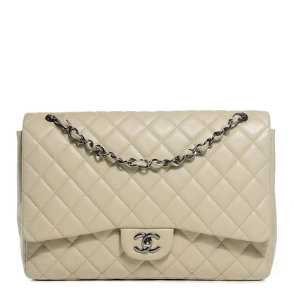 Chanel Lambskin Quilted Maxi Single Flap 1 of 8
