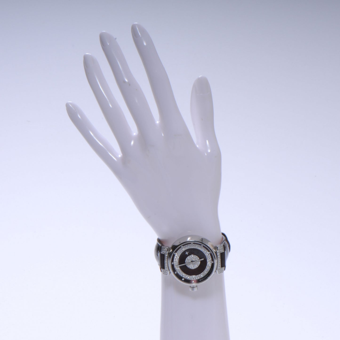 Vernis Diamond Tambour Disc Watch L Amarante