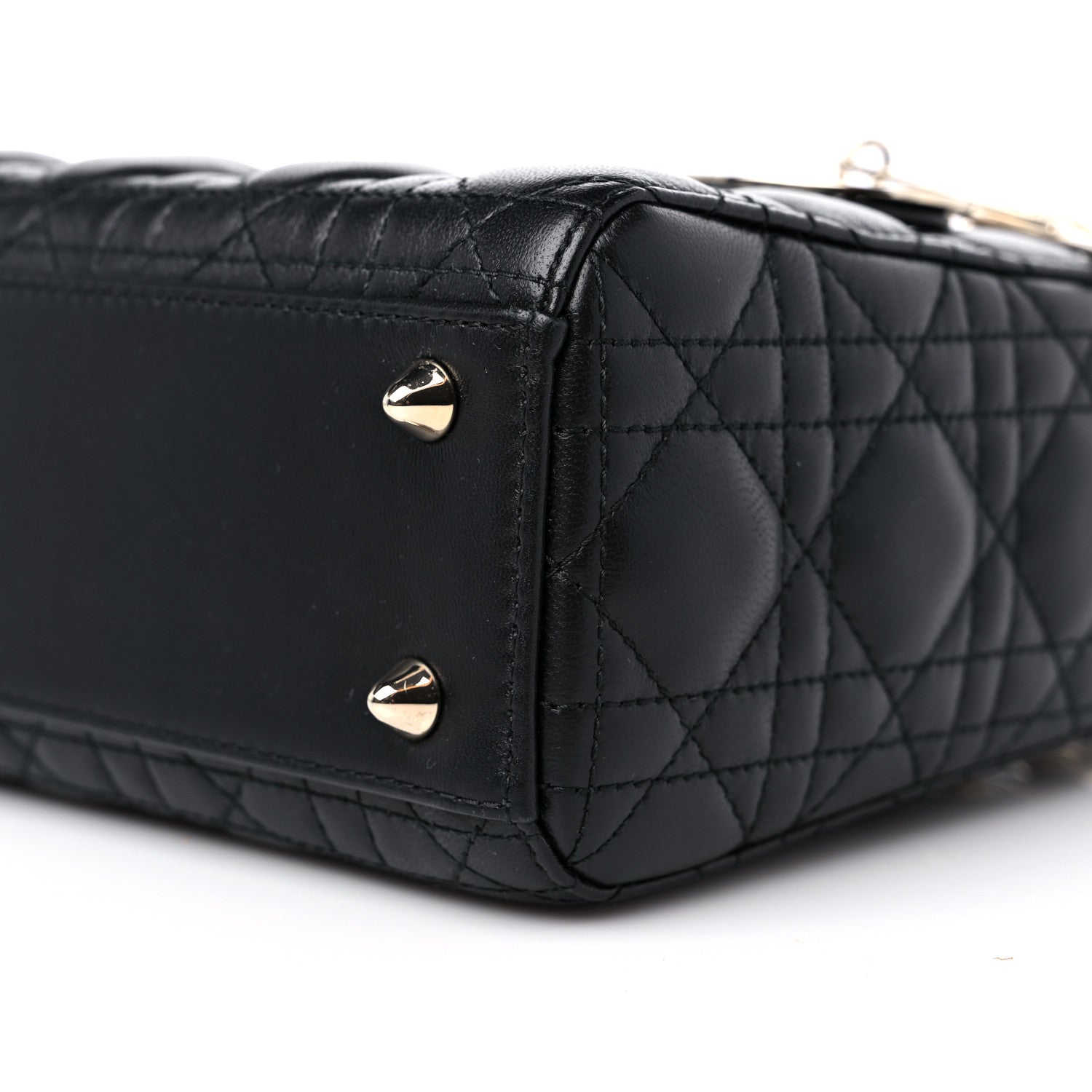 Christian Dior Lambskin Cannage Small My ABCDior Lady Dior Black 8 of 11