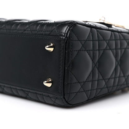 Christian Dior Lambskin Cannage Small My ABCDior Lady Dior Black 8 of 11