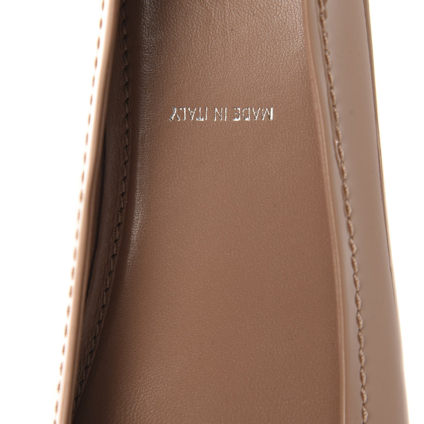 Patent Calfskin Oxford Ballerina Flats 39.5 Rose Poudre