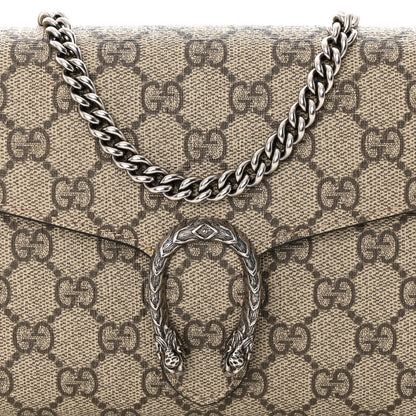 Gucci GG Supreme Monogram Mini Dionysus Chain Wallet Beige Taupe 8 of 11
