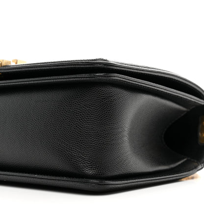 Chanel Caviar Quilted Medium Boy Flap Black 10 of 10