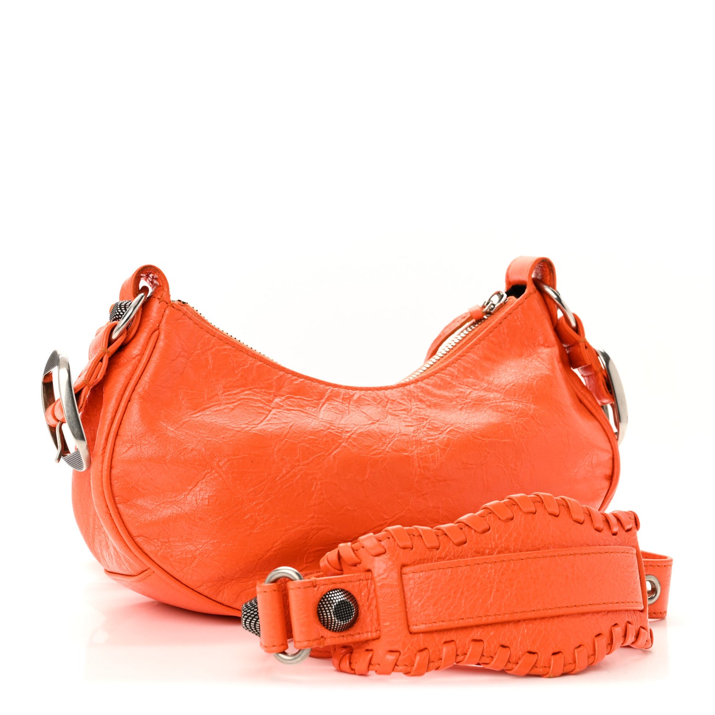 Agneau Arena Le Cagole Shoulder Bag XS Orange