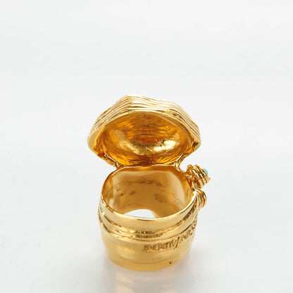 Saint Laurent Enamel Arty Ring Turquoise 3 of 6