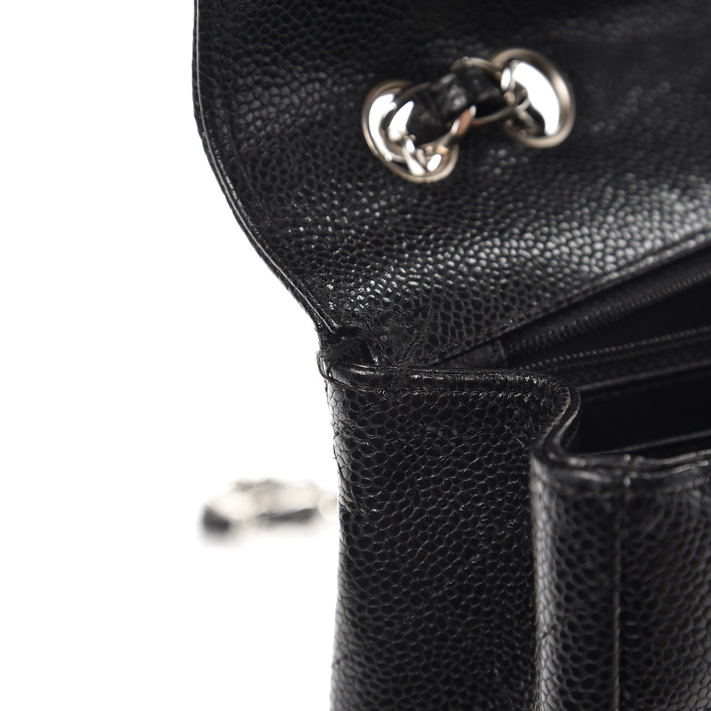 Caviar Quilted Jumbo Single Flap Black