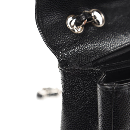 Chanel Caviar Quilted Jumbo Single Flap Black 9 of 11