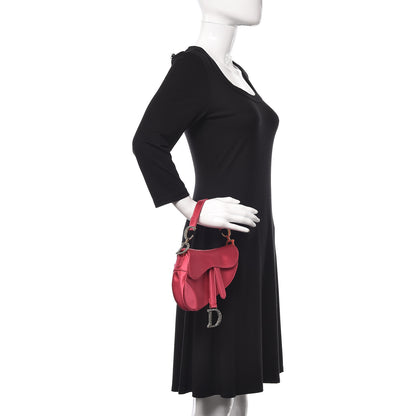 Christian Dior Satin Crystal Mini Saddle Bag Light Shock 2 of 6