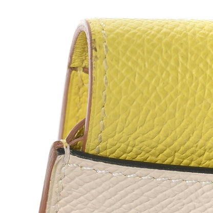 Hermes Epsom Passant Long Wallet Craie Lime 10 of 11