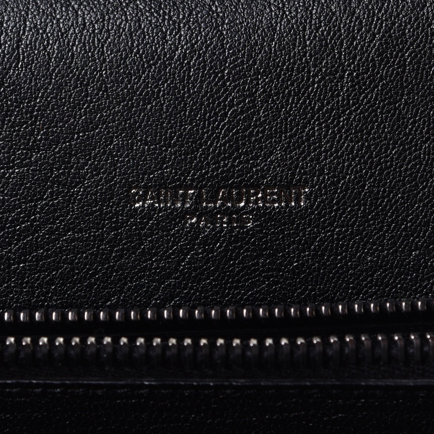 Saint Laurent Sheepskin Matelasse Chevron Monogram Large College Satchel Black 5 of 7