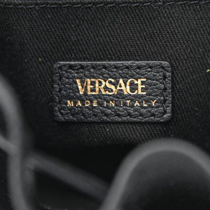 Versace Calfskin Medusa Chain Bucket Bag Black 5 of 10