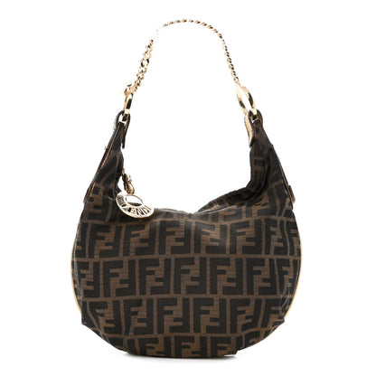 Fendi Zucca Chef Chain Hobo Tobacco 1 of 10
