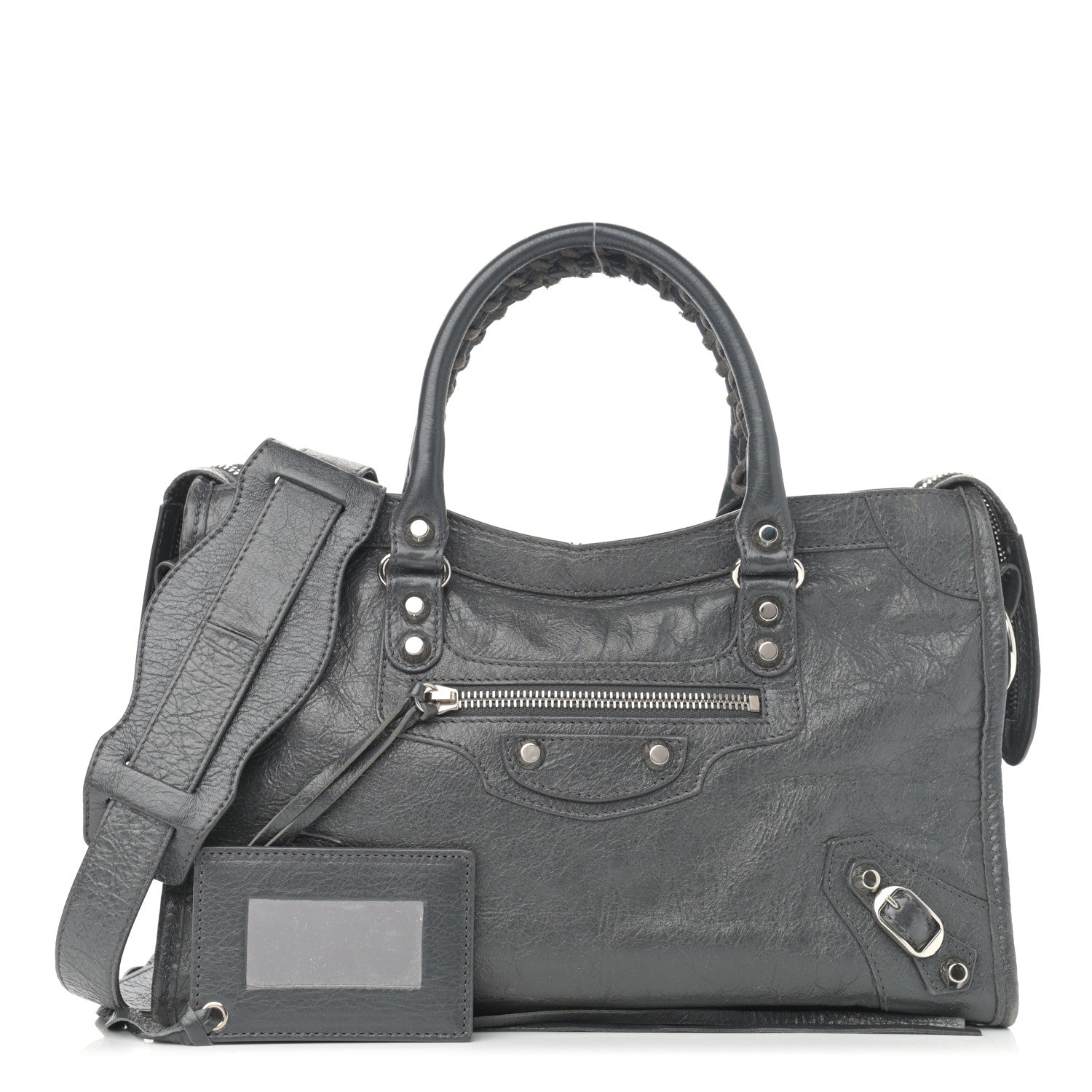 Balenciaga Agneau Classic Silver Hardware S City Gris Fossile 1 of 13