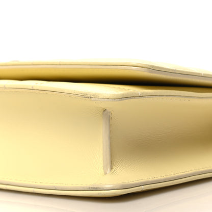 Burberry Lambskin Quilted Lola Clutch On Chain Cool Lemon 9 of 9