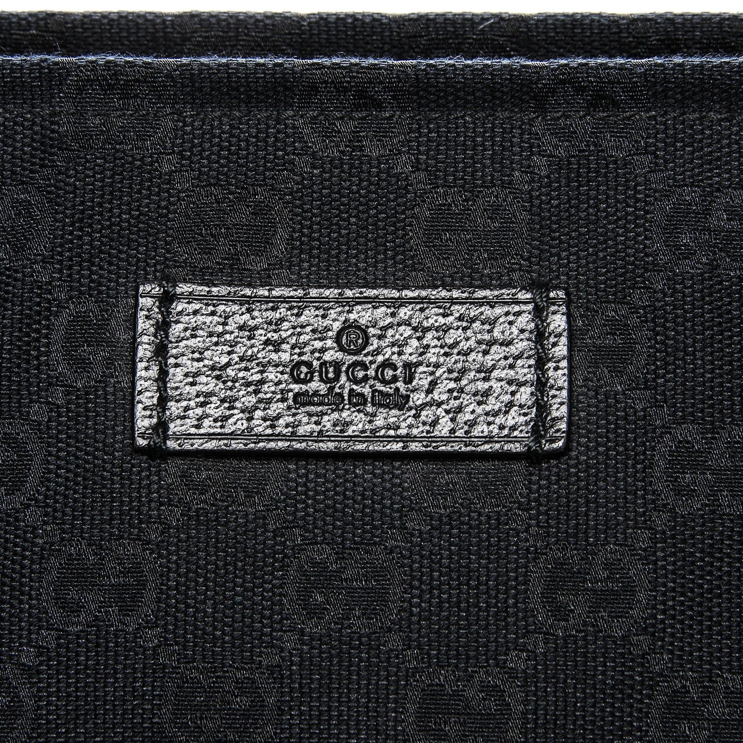 GG Monogram Large Web Handle Vertical Tote Black