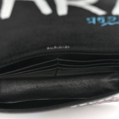 Balenciaga Grained Calfskin Graffiti S BB Round Crossbody Bag Black Multicolor 5 of 8