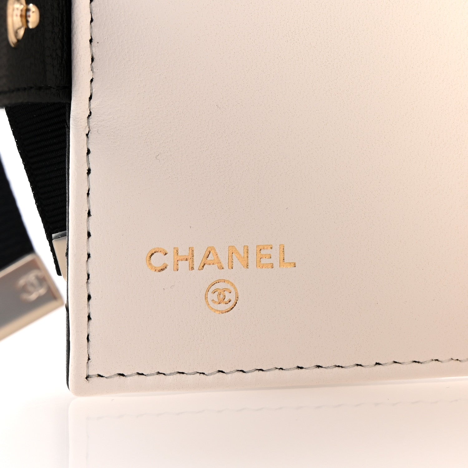 Chanel Lambskin Quilted Book Card Holder on Chain Black 6 of 10