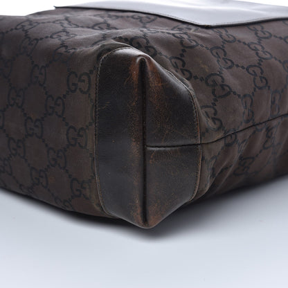 Gucci Nylon Monogram Tote Brown 13 of 17