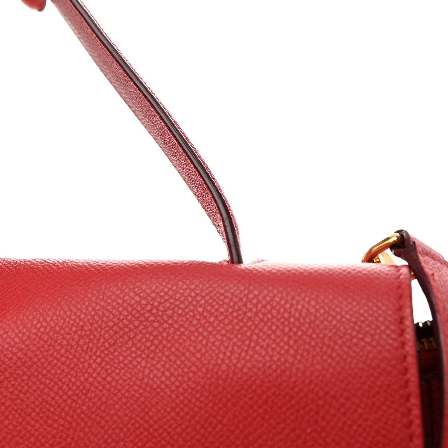 Celine Grained Calfskin Mini Belt Bag Coquelicot 10 of 17