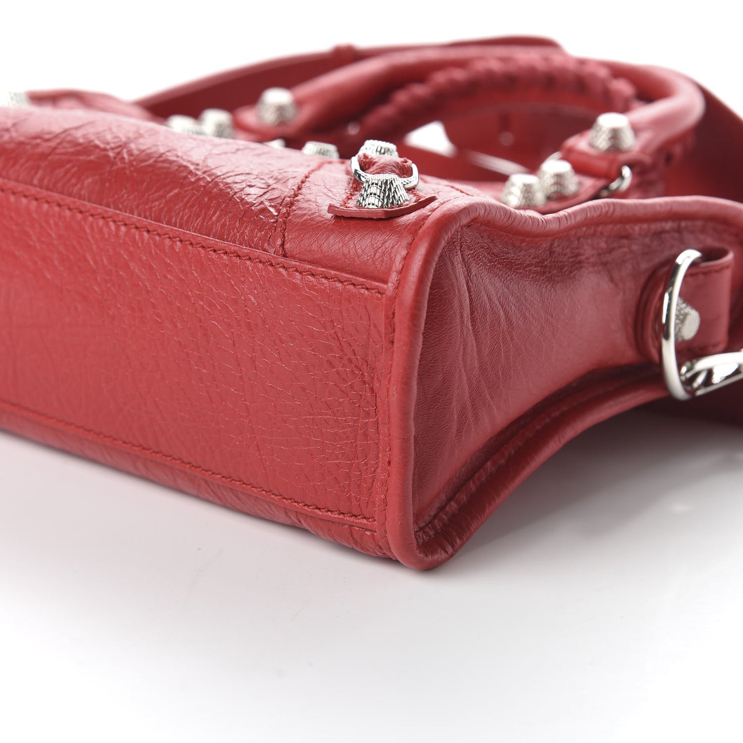 Agneau Giant 12 Silver Hardware Mini City Rouge Cardinal