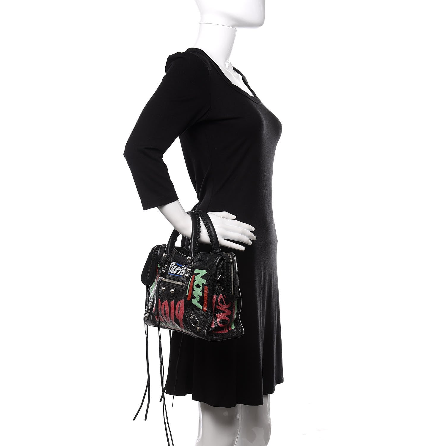 Balenciaga Agneau Arena Car Tag Classic Silver Hardware S City Black TBC 2 of 9