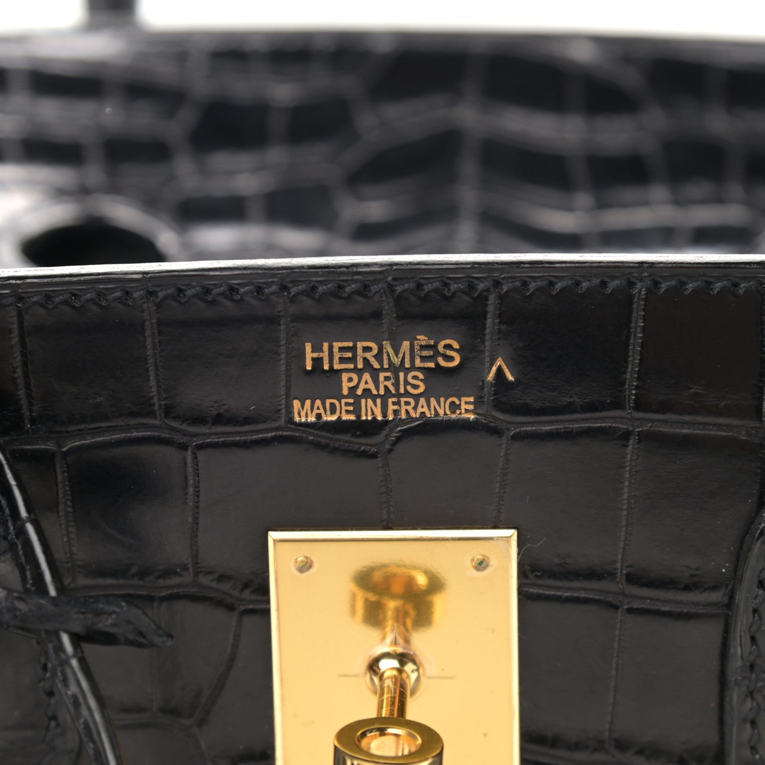 Hermes Matte Porosus Crocodile Birkin 35 Black 6 of 13