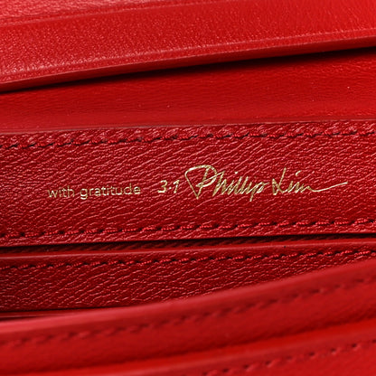 3.1 Phillip Lim Calfskin Mini Pashli Saddle Belt Bag Red 6 of 10