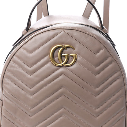 Gucci Calfskin Matelasse GG Marmont Dome Backpack Porcelain Rose 12 of 12