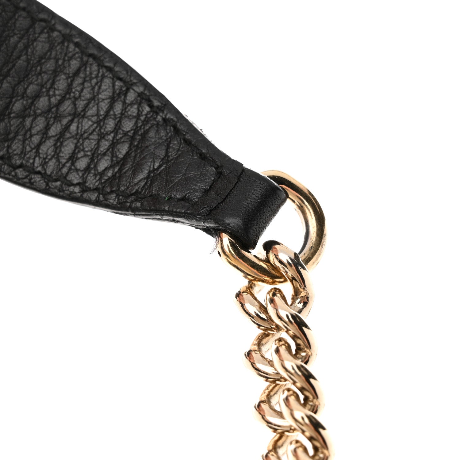 Gucci Pebbled Calfskin Medium Soho Chain Shoulder Bag Black 14 of 16
