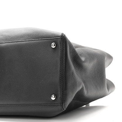 Chanel Calfskin Cerf Executive Shopper Tote Black 11 of 11