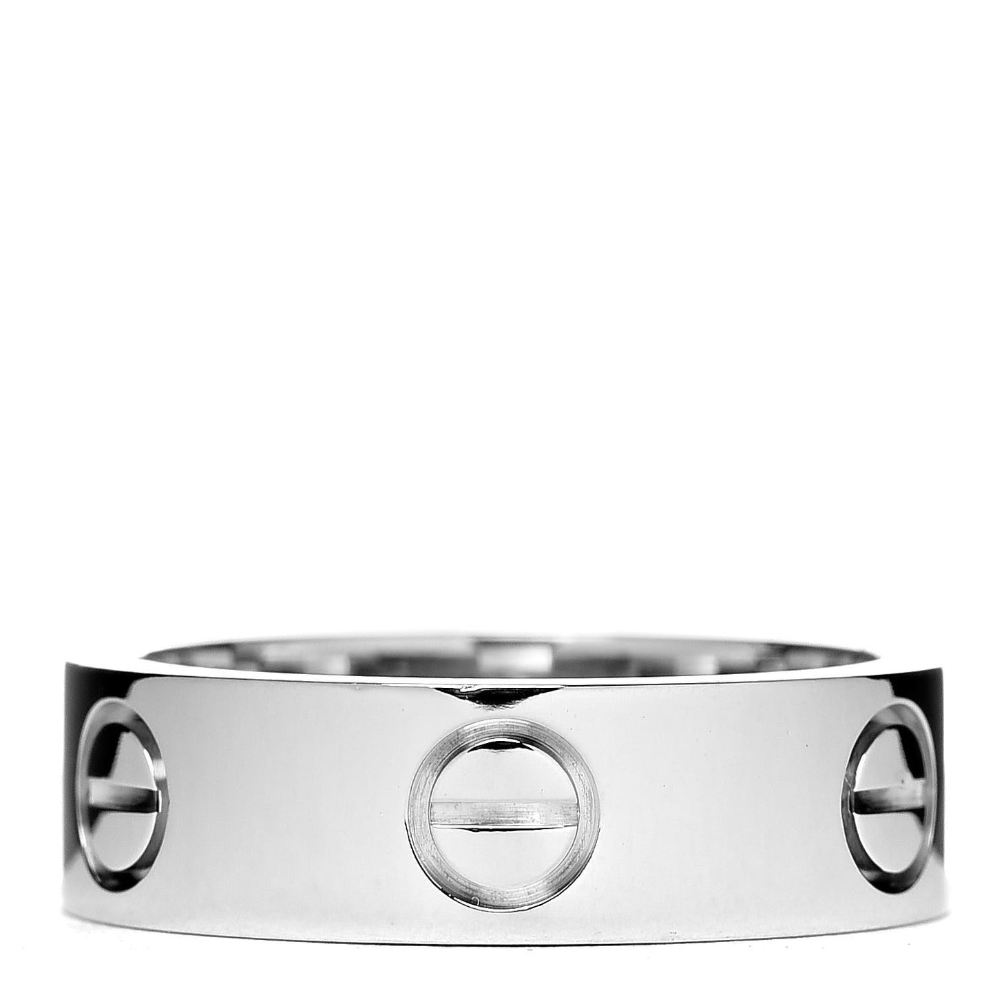 18K White Gold 5.5mm LOVE Ring 50 5.25