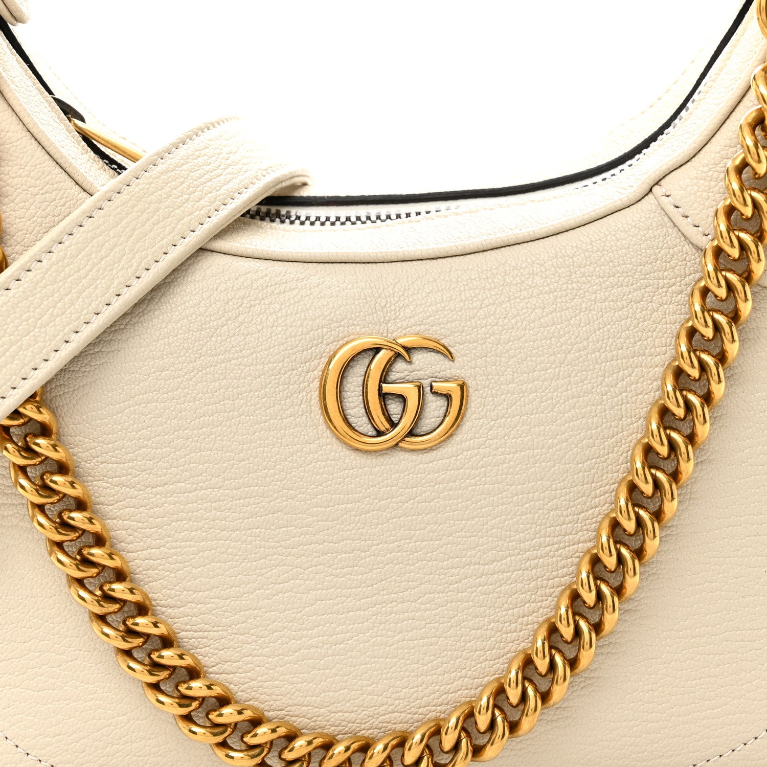 Gucci Goatskin Small Aphrodite Shoulder Bag Mystic White 8 of 10