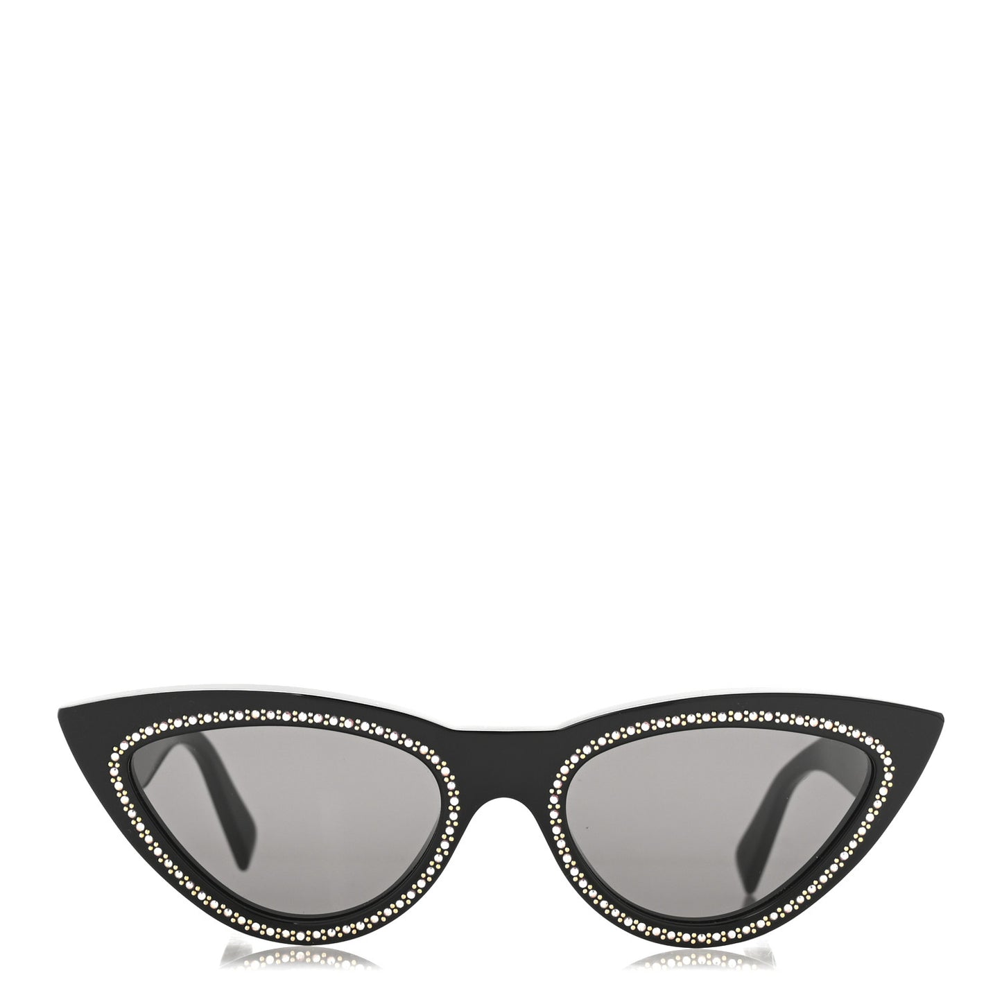 Acetate Crystal Cat Eye Sunglasses CL4019IS Black